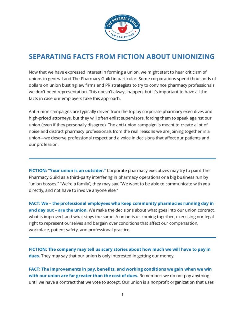 thumbnail of Separating Facts from Fiction About Unionizing February_2024-2